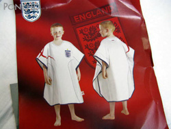 England Poncho kids　子供用ポンチョ　イングランド代表　タオル生地