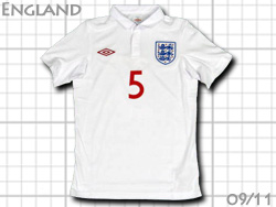 England 2009-2010 Home #5 FERDINAND@COh\@IEt@[fBih