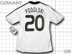 Germany EURO2008 Home #20 PODOLSKI adidas@hCc\@[08@z[@[JXE|hXL[@AfB_X