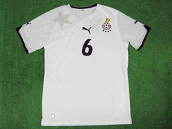 Ghana 2010 Home #6 ANNAN ガーナ代表 ホーム ブラックスターズ アンソニー・アナン ローゼンボリ所属