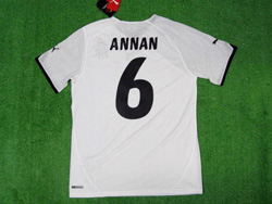 Ghana 2010 Home #6 ANNAN ガーナ代表 ホーム ブラックスターズ アンソニー・アナン ローゼンボリ所属