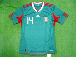 Mexico 2010 Home #14 Javier Hernandez 　メキシコ代表　ホーム　ハビエル・エルナンデス