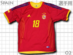 Spain 2002 Home Authentic #18 XAVI@XyC\@Idl@z[@VrEGifX