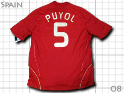 Spain 2008 Home adidas #5 PUYOL@XyC\@z[@vW@AfB_X