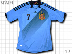 Spain Euro12 Away #7 DAVID VILLA adidas XyC\@AEFC@[PQ@BI茠@AfB_X@X11346