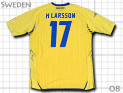 Sweden 2008 Home #17 H. LARSSON XEF[f\@wNE[V
