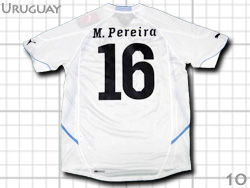 Uruguay 2010 Away #16 M. Pereira ウルグアイ代表 アウェイ ペレイラ