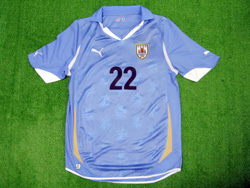 Uruguay 2010 Home #22 CACERES ウルグアイ代表 ホーム マルティン・カセレス ユベントス&バルサ所属