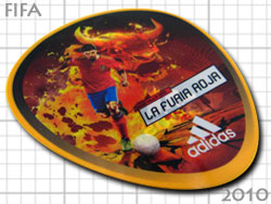 アディダス　FIFAワールドカップ2010　非売品　両面ステッカー　スペイン代表　ビジャ