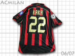 選手実着モデル ACミラン 2006-2007 ユニフォームショップ AC Milan O.K.A.