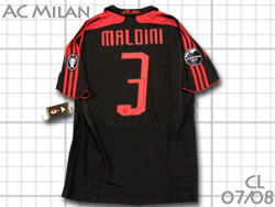 AC Milan 2007-2008 #3　MALDINI　ミラン　マルディーニ　CL