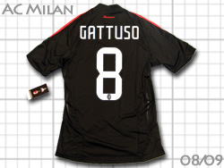 AC Milan 2008-2009 3rd　ACミラン　サード　#8　GATTUSO　ガットゥーゾ