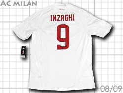 AC Milan 2008-2009 Away　ACミラン　アウェイ　#9 INZAGHI　ACミラン　ホーム　インザーギ