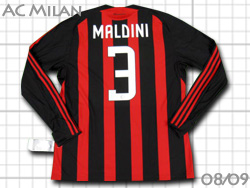 AC Milan 2008-2009 Home　ACミラン　ホーム　#3 MALDINI マルディーニ