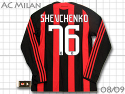 AC Milan 2008-2009 Home@AC~@z[@#76 SHEVCHENKO VFt`FR