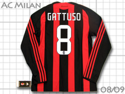 AC Milan 2008-2009 Home@AC~@z[@#8@GATTUSO@KbgD[]