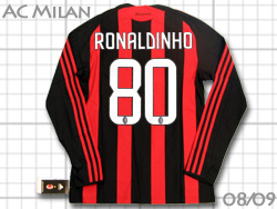 AC Milan 2008-2009 Home　ACミラン　ホーム　#80　RONALDINHO　ロナウジーニョ