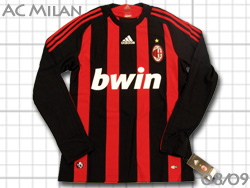 AC Milan 2008-2009 Home　ACミラン Long sleeve 長袖