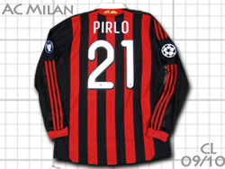 AC Milan 2009-2010 Home CL #21 PIRLO　ACミラン　ホーム　ピルロ　チャンピオンズリーグ