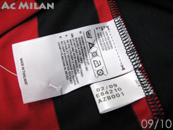 AC Milan Home 2009-2010　ACミラン　ホーム