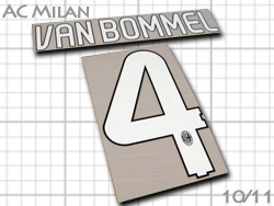 AC Milan 2010-2011 3rd #4 VAN BOMMEL　ACミラン　サード　 ファン・ボメル