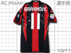 AC Milan 2010-2011 Home Authentic #11 IBRAHIMOVIC'　ACミラン　ホーム イブラヒモビッチ　オーセンティック