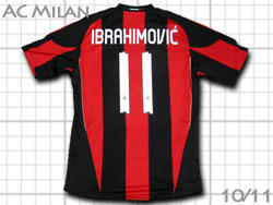 AC Milan 2010-2011 Home #11 IBRAHIMOVIC'　ACミラン　ホーム イブラヒモビッチ