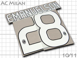 AC Milan 2010-2011 Home #28 EMANUELSON　ACミラン　ホーム　 エマヌエルソン