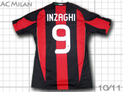 AC Milan 2010-2011 Home #9 INZAGHI　ACミラン　ホーム インザーギ