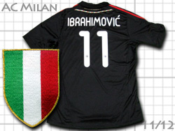 AC Milan 2011-2012 3rd #11 IBRAHIMOVIC' adidas　ACミラン　サード　ズラタン・イブラヒモビッチ　アディダス v13433