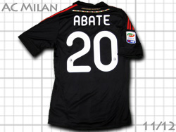 AC Milan 2011-2012 3rd #20 ABATE adidas　ACミラン　サード　アバーテ　アディダス v13433