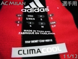 AC Milan 2011-2012 Home authentic adidas  AC~@z[@I[ZeBbN@AfB_X@V13525