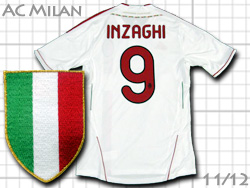AC Milan 2011-2012 Away #9 INZAGHI adidas　ACミラン　アウェイ　インザーギ　アディダス　v13442