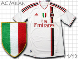 AC Milan 2011-2012 Away adidas IL CLUB PIU TITOLATO AL MONDO　ACミラン　アウェイ　アディダス　刺繍モデル　v13442