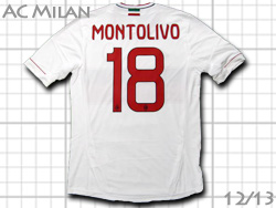 AC Milan Away #18 MONTOLIVO 12/13 Adidas　ACミラン　アウェイ　モントリーボ　アディダス　X23688