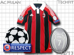 AC Milan Authentic Players' home 12/13 Adidas　ACミラン　ホーム　オーセンティック・選手用非売品　アディダス　W37548　X23703