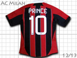 AC Milan home #10 PRINCE 12/13 Adidas　ACミラン　ホーム　プリンス・ボアテング　アディダス　X23680