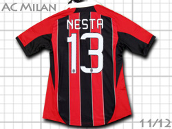 AC Milan home #13 NESTA 11/12 Adidas　ACミラン　最終3節着用　ホーム　ネスタ　ACミラン最終モデル　アディダス　X23680