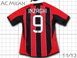 AC Milan home #9 INZAGHI 11/12 Adidas　ACミラン　最終3節着用　ホーム　フィリッポ・インザーギ　現役最終モデル　アディダス　X23680