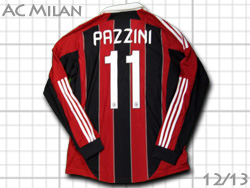 AC Milan home #11 PAZZINI 12/13 Adidas　ACミラン　ホーム　パッツィーニ　アディダス　X23680