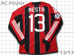 AC Milan home #13 NESTA 11/12 Adidas　ACミラン　最終3節着用　ホーム　ネスタ　ACミラン最終モデル　アディダス　X23680