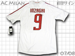 AC Milan 2007-2008 #9 INZAGHI　ミラン　インザーギ　autograph 直筆サイン