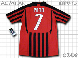 AC Milan 2007-2008 #7 PATO　ミラン　パト　autograph 直筆サイン