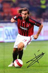 PIRLO AC Milan 2007-2008 Autograph@s@MTC