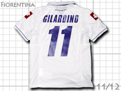 Fiorentina 2011/2012 Away #11 GILARDINO Lotto フィオレンティーナ アウェイ アルベルト・ジラルディーノ ロット社製