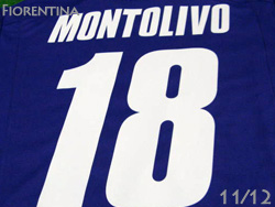Fiorentina 2011/2012 Home #18 MONTOLIVO Lotto フィオレンティーナ ホーム モントリーボ ロット社製
