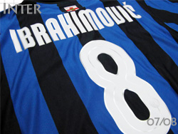 Inter Milan 2007-2008 100year Home #8 IBRAHIMOVIC'@Ce@100N@z[@Cuqrb`