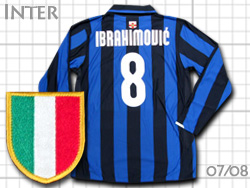 Inter Milan 2007-2008 100year Home #8 IBRAHIMOVIC'　インテル　100周年　ホーム　イブラヒモビッチ