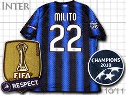 Inter Milan 2010-2011 Home #22 Diego MILITO@Champions league@Ce@z[@fBGSE~[g@`sIY[O