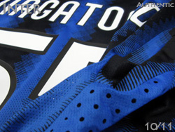 Inter Milan 2010-2011 Home Authentic@#55@NAGATOMO@Ce@z[@FCs@I[ZeBbN@